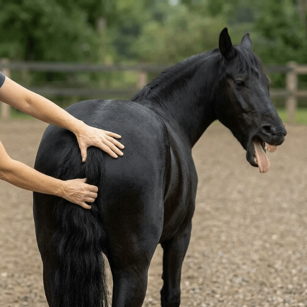 Many horses hold tension in this often overlooked spot.